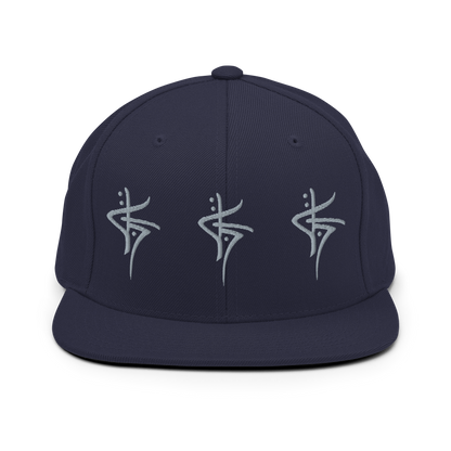 TRIPLE PLOT SNAPBACK - NAVY/GREY