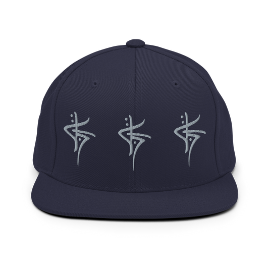 TRIPLE PLOT SNAPBACK - NAVY/GREY