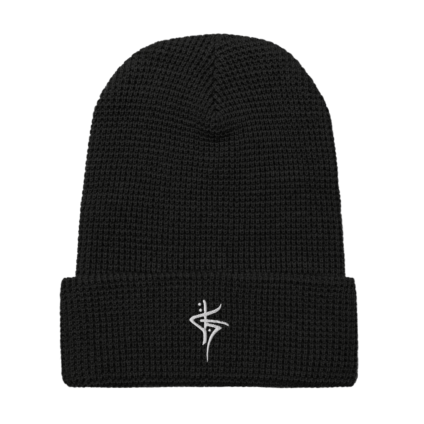 OG WAFFLE BEANIE - BLACK/WHITE